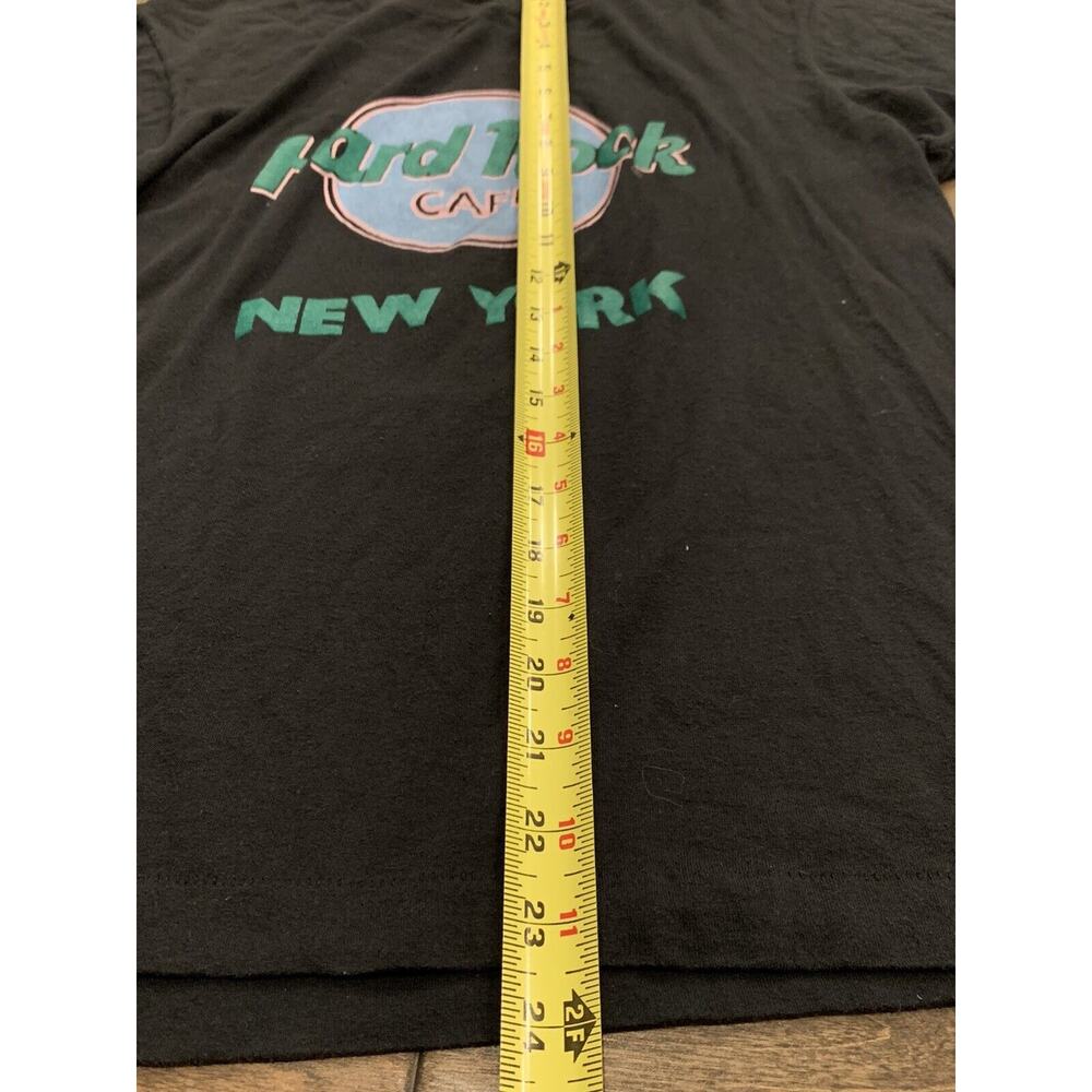 Vintage Screen Stars Hard Rock New York Black Short Sleeve T-shirt Size M MEDIUM - Picture 8 of 8